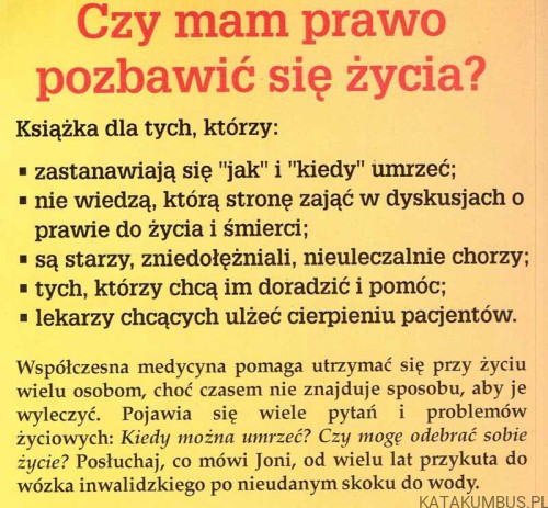 Kiedy można umrzeć? JONI EARECKSON TADA