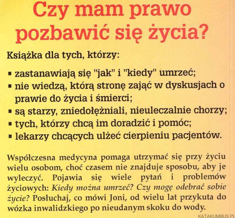 Kiedy można umrzeć? JONI EARECKSON TADA