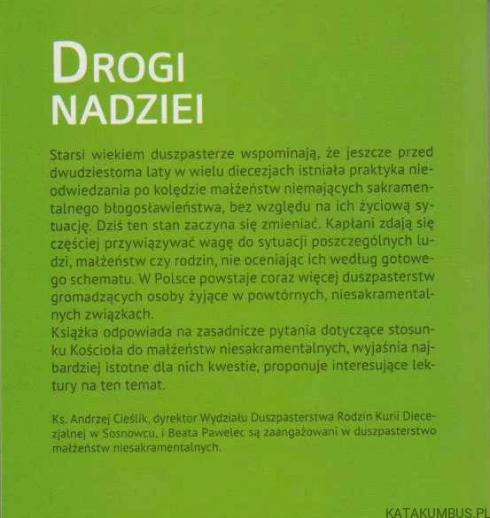 Drogi nadziei. ks. ANDRZEJ CIEŚLIK, BEATA PAWELEC