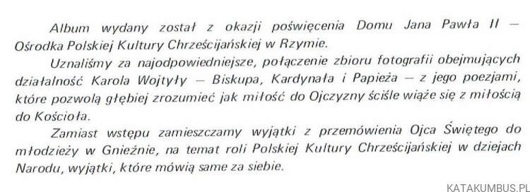 MYŚLĄC, OJCZYZNA… RED. KS. KAZIMIERZ PRZYDATEK SJ