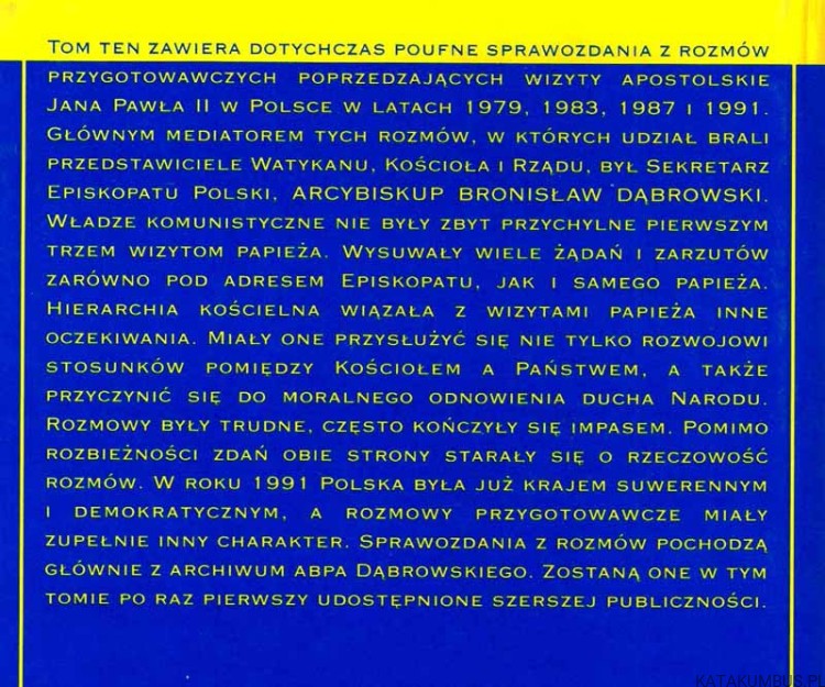 Wizyty Apostolskie Jana Pawła II w Polsce. PETER RAINA 2