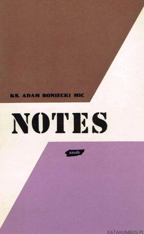 Notes. KS. ADAM BONIECKI MIC