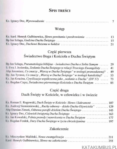 Ducha nie gaście w stronę Wielkiego Jubileuszu Roku 2000. Red. IGNACY DEC