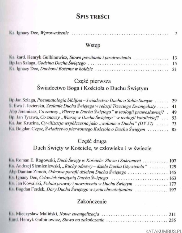 Ducha nie gaście w stronę Wielkiego Jubileuszu Roku 2000. Red. IGNACY DEC