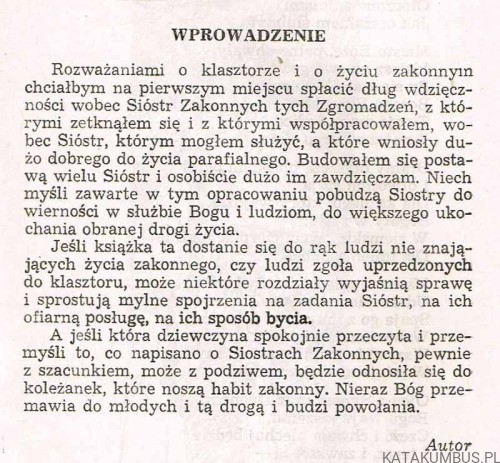 Za furtą klasztorną. Ks. JÓZEF SMANDZICH