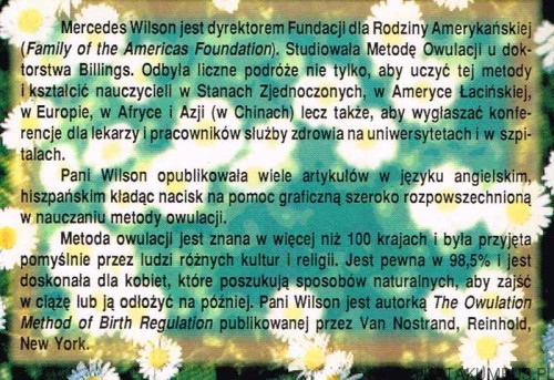Miłość i płodność. MERCEDES ARZU WILSON