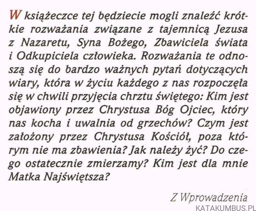 Wierzę w Syna Bożego. ks. prob. MARCIN WĘCŁAWSKI