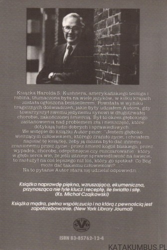 Kiedy złe rzeczy zdarzają się dobrym ludziom. HAROLD S. KUSHNER