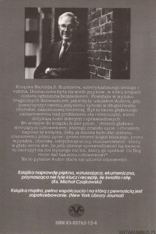 Kiedy złe rzeczy zdarzają się dobrym ludziom. HAROLD S. KUSHNER