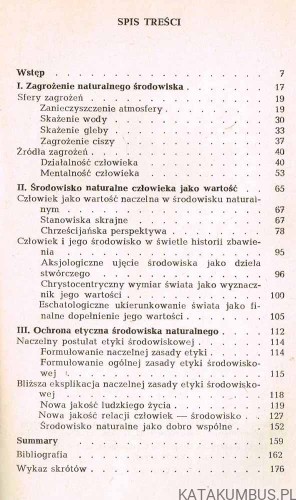 Ochrona naturalnego środowiska człowieka-problem teologiczno moralny. Ks. JAN GRZESICA