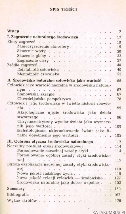 Ochrona naturalnego środowiska człowieka-problem teologiczno moralny. Ks. JAN GRZESICA