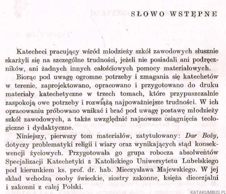 Dar Boży. PRACA ZBIOROWA
