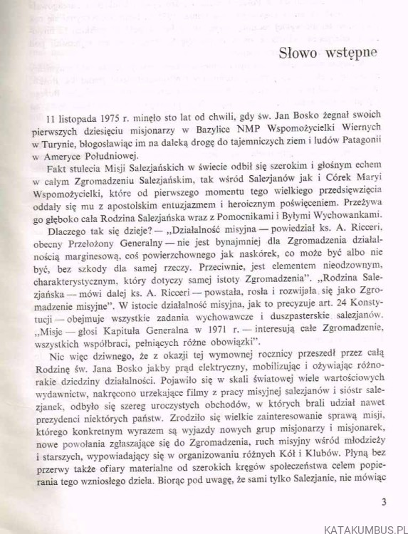 Idąc tedy nauczajcie - sto lat Misji Salezjańskich. Ks. STEFAN PRUŚ