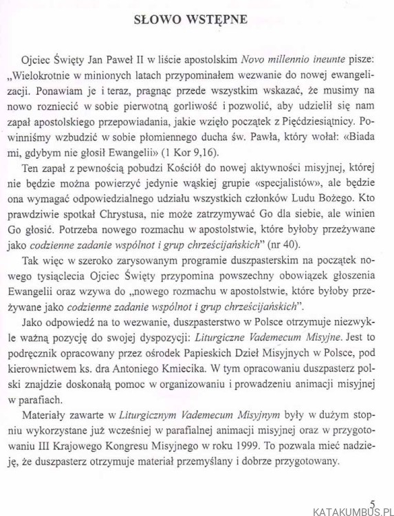 Liturgiczne Vademecum Misyjne. PRACA ZBIOROWA