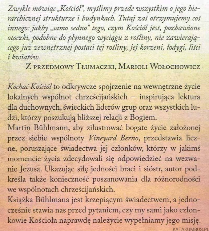 Kochać Kościół. MARTIN BUHLMANN