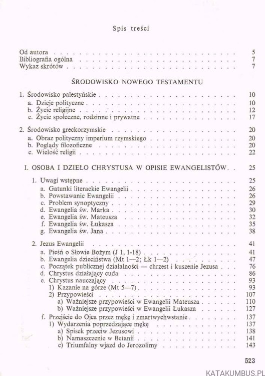 Wykład Pisma Świętego Nowego Testamentu. Ks. EDWARD SZYMANEK