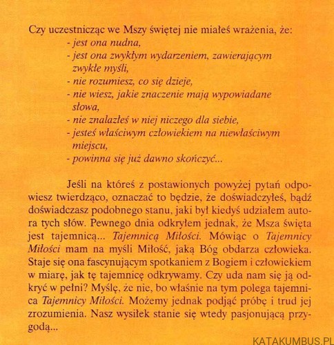 Tajemnica Miłości. PAWEŁ SOBCZYK