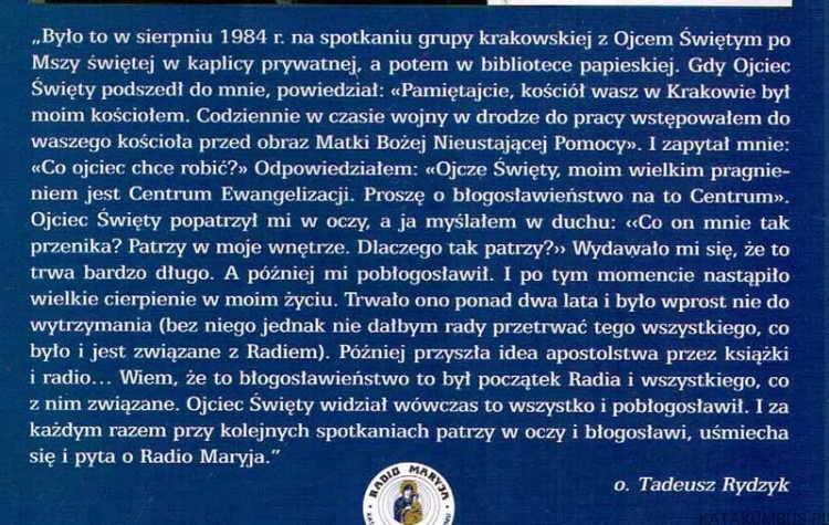 Podobni jesteście do ewangelicznego siewcy. JAN PAWEŁ II