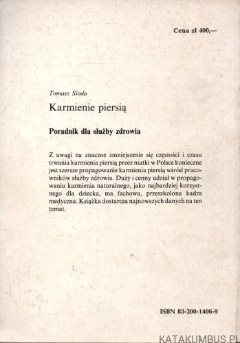 Karmienie piersią. TOMASZ SIODA