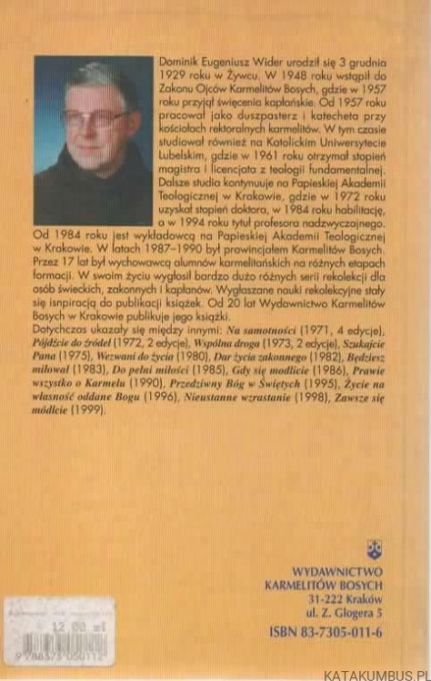 Duchowość dla wszystkich. DOMINIK WIDER OCD