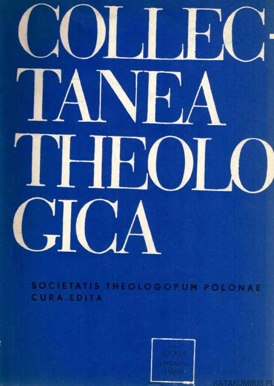 Collectanea Theologica / 1969/1