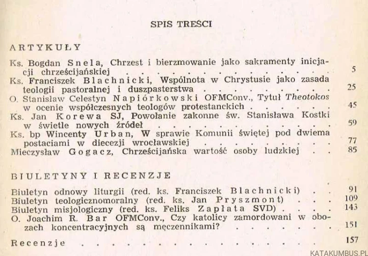 Collectanea Theologica / 1969/1