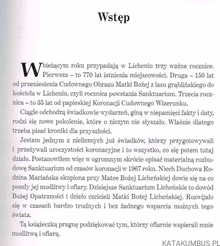 Licheń. Kronika Budowy Sanktuarium. Ks. EUGENIUSZ MAKULSKI