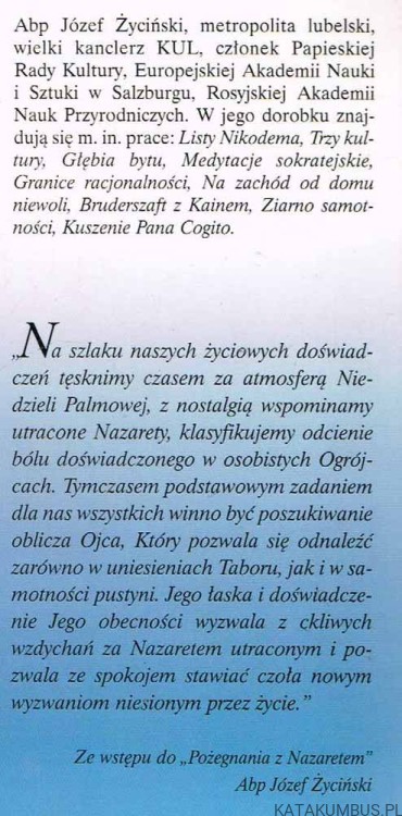 Pożegnanie z Nazaretem. Abp JÓZEFIE ŻYCIŃSKI