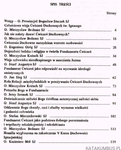 Wokół fundamentu Ćwiczeń. Duchowość Ignacjańska