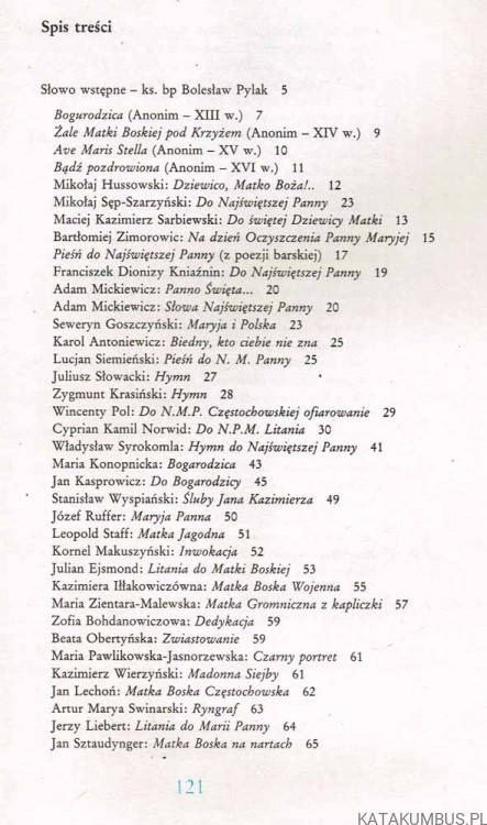 Pod Twoją obronę. Matka Boża w poezji polskiej. Ks. WŁADYWSŁAW ZAKRZEWSKI