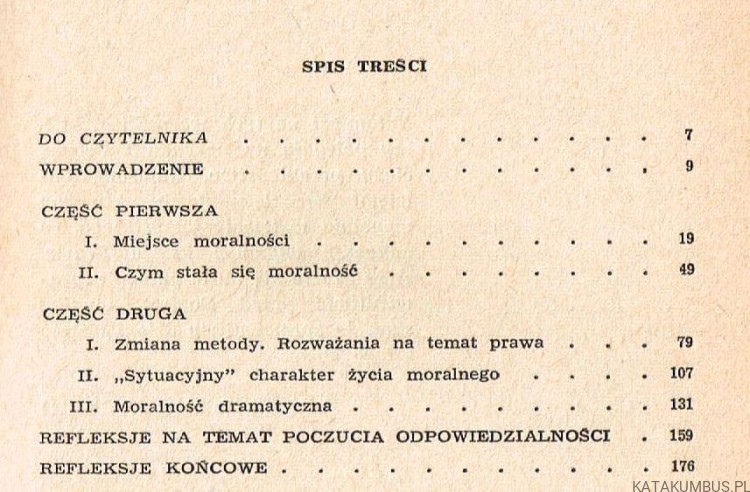 Współczesność a etyka katolicka. MARC ORAISON