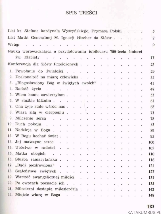 Pokłosie Jubileuszu 750-lecia śmierci Świętej Elżbiety. BP. WINCENTY URBAN