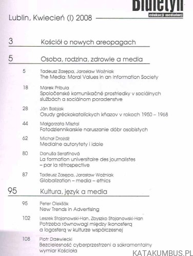 Biuletyn edukacji medialnej nr 1 / 2008
