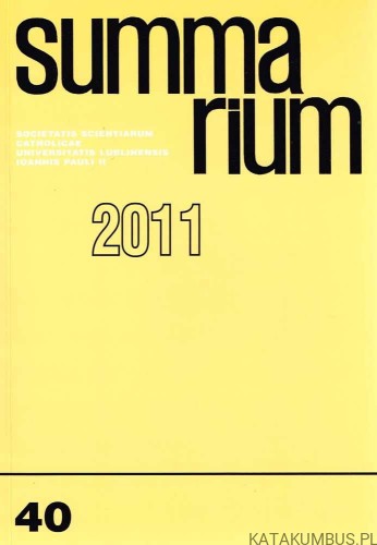 Summarium nr 40(60) 2011. Red. STANISŁAW MAJDAŃSKI