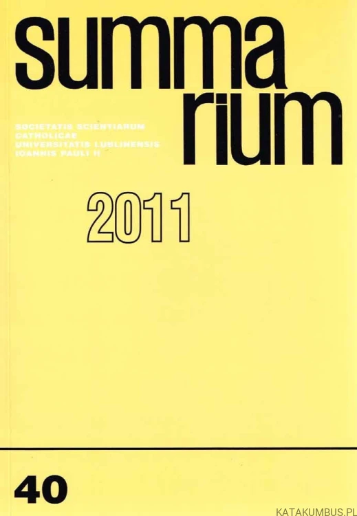 Summarium nr 40(60) 2011. Red. STANISŁAW MAJDAŃSKI