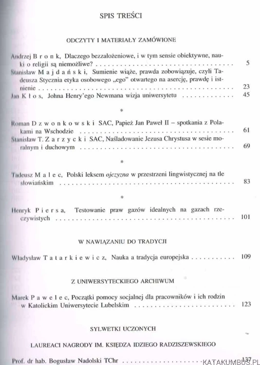 Summarium nr 40(60) 2011. Red. STANISŁAW MAJDAŃSKI