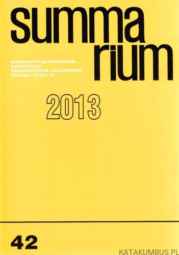 Summarium nr 42(62) 2013. Red. STANISŁAW MAJDAŃSKI