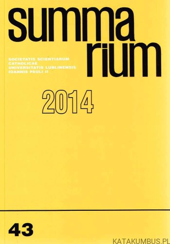 Summarium nr 43(63) 2014. Red. STANISŁAW MAJDAŃSKI