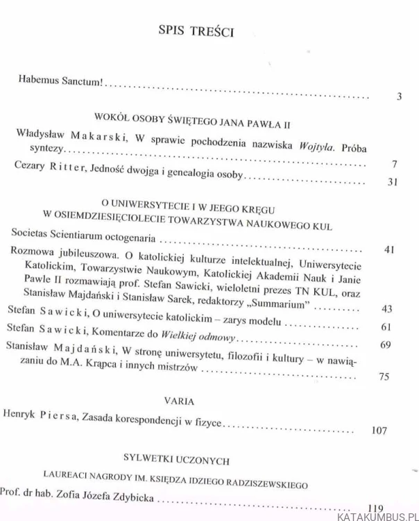 Summarium nr 43(63) 2014. Red. STANISŁAW MAJDAŃSKI