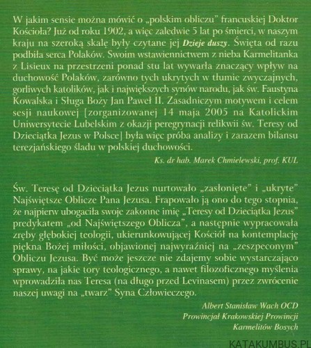 Polskie oblicze św. Teresy z Lisieux. red. KS. MAREK CHMIELEWSKI