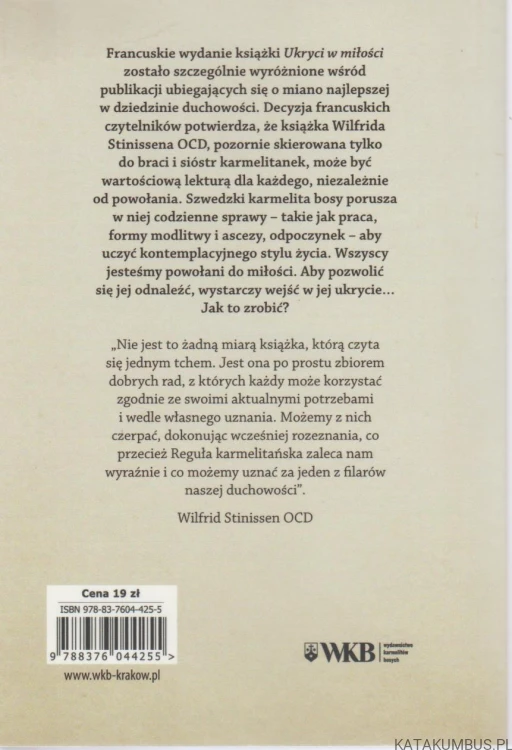 Ukryci w miłości. WILFRID STINISSEN
