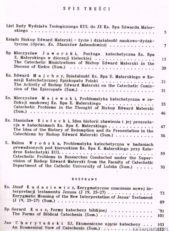 Roczniki Teologiczno-Kanoniczne. Tom XXXVI, 1989 6. Teologia Pastoralna . Red. Ks. MIECZYSŁAW BRZOZOWSKI