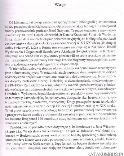 Bibliografia piśmiennictwa profesorów seminarium Kieleckiego 1727-2001. Red. DANUTA KRZEŚNIAK-FIRLEJ