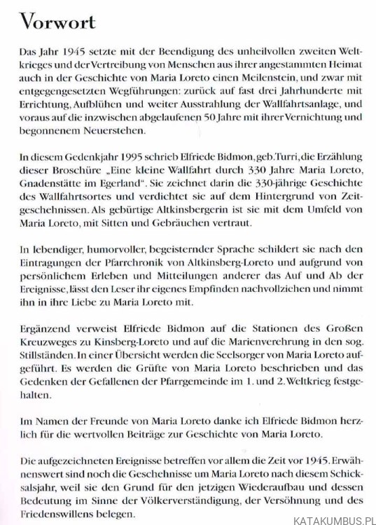 Eine kleine Wallfahrt durch 350 Jahre Maria Loreto / Elfriede Bidmon