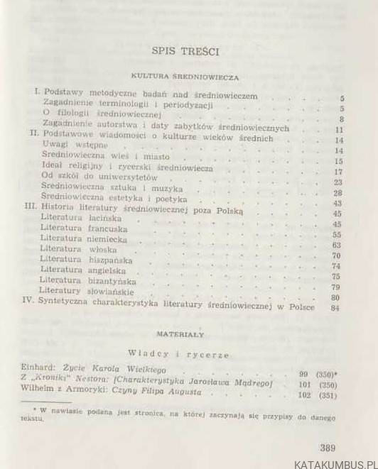 Średniowiecze. JERZY STARNAWSKI