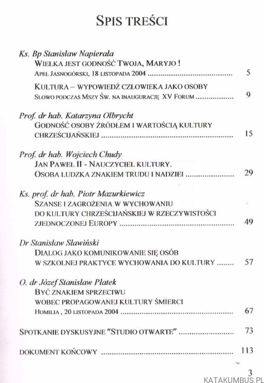 Osobowy wymiar kultury. JOLANTA DOBRZYŃSKA2