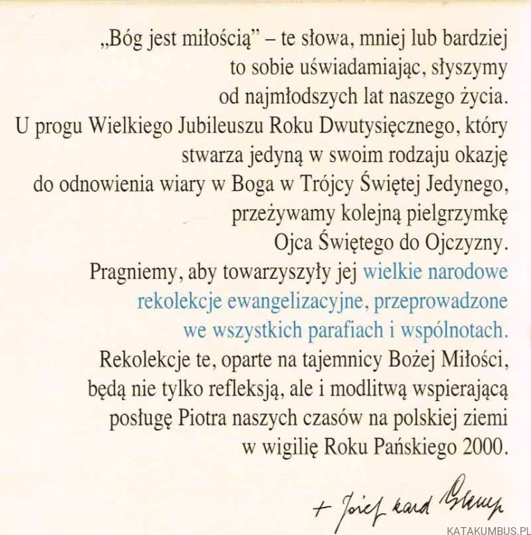 Bóg jest miłością. Ks. RYSZARD KNAPIK