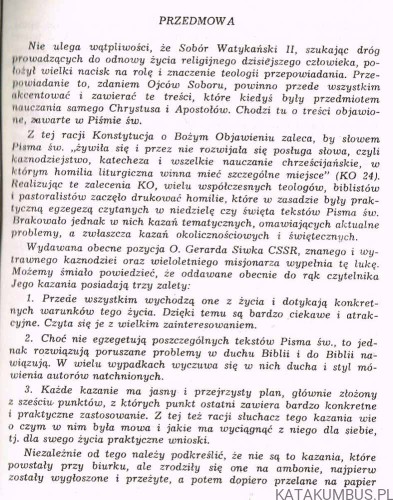 Spotkania w słowie. o. GERARD SIWEK CSSR