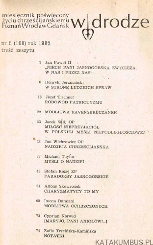 W drodze nr 8 (108) 1982