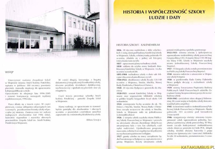 Zespół Szkół imienia Anieli Hrabiny Potulickiej w Wojnowie 1996-2005